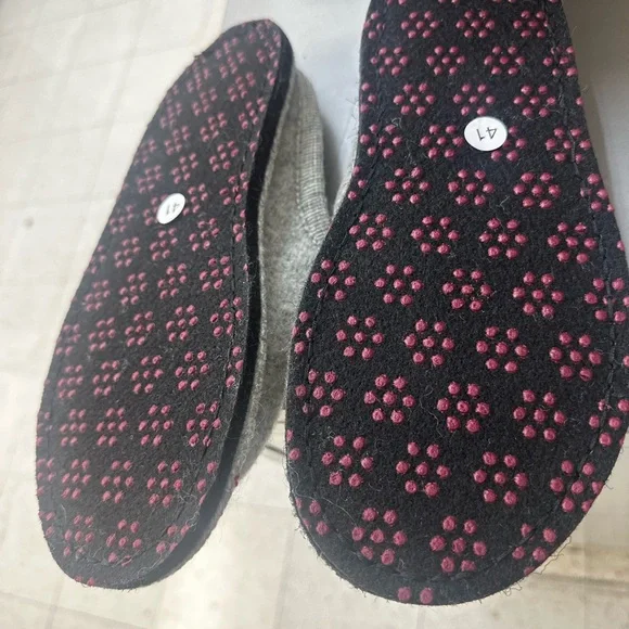 Haflinger Gray Women's Slippers - Picture 12 of 13